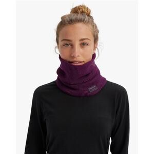 ❄️ Burton Waffle Neck Warmer + Beanie Bundle – Super Warm – Purple Charisma